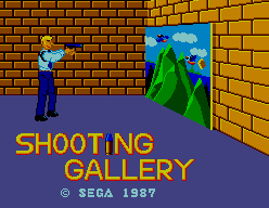 Shooting Gallery — Title screen