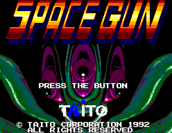 Space Gun — Title screen