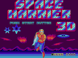 Space Harrier 3-D — Title screen
