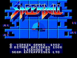 Speedball — Title screen