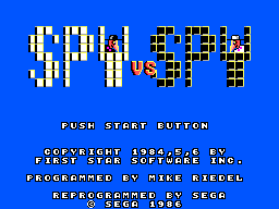 Spy vs. Spy — Title screen