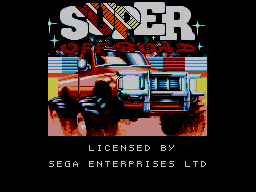 Super Off Road — Title screen