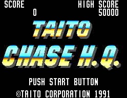Taito Chase H.Q. — Title screen