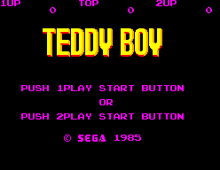 Teddy Boy — Title screen
