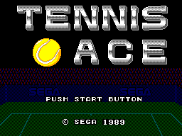 Tennis Ace — Title screen