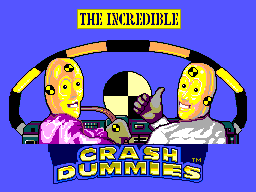 The Incredible Crash Dummies — Title screen