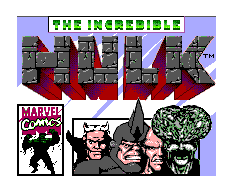 The Incredible Hulk — Title screen