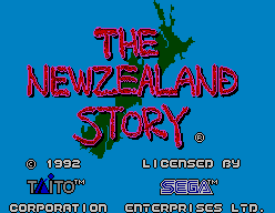 The New Zealand Story — Title screen