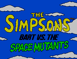 The Simpsons : Bart vs. the Space Mutants — Title screen