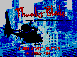 Thunder Blade — Title screen