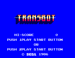 Transbot — Title screen