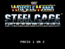 WWF Wrestlemania : Steel Cage Challenge — Title screen