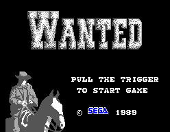 Wanted — Title screen