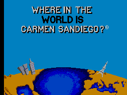 Where in the World is Carmen Sandiego? — Title screen