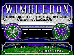Wimbledon — Title screen