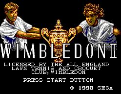 Wimbledon II — Title screen