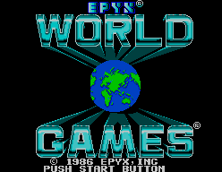 World Games — Title screen