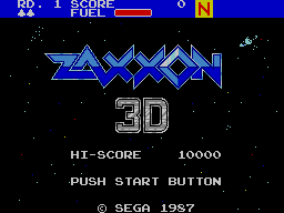 Zaxxon 3-D — Title screen