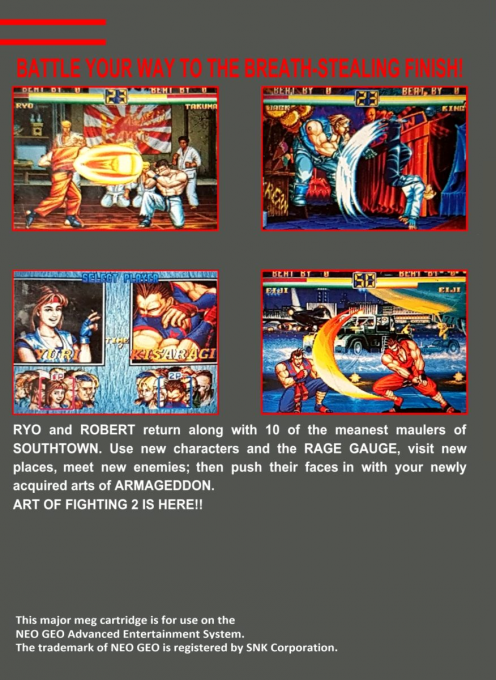 Art of Fighting 2 — Box back