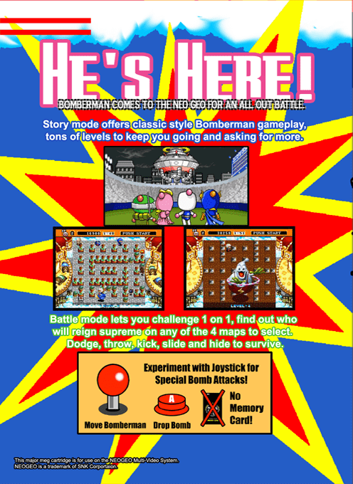 Neo Bomberman — Box back
