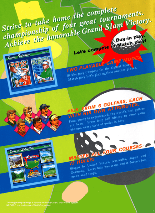 Neo Turf Masters — Box back