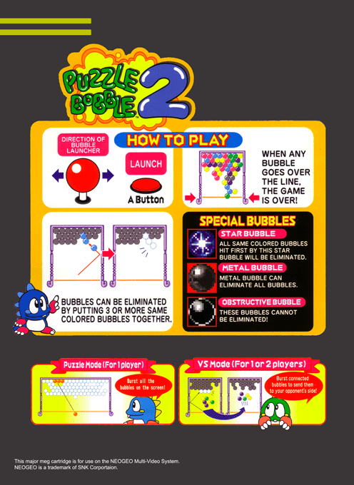 Puzzle Bobble 2 — Box back