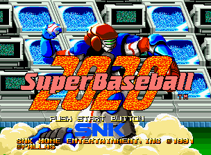 2020 Super Baseball — Title screen