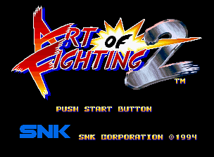 Art of Fighting 2 — Title screen