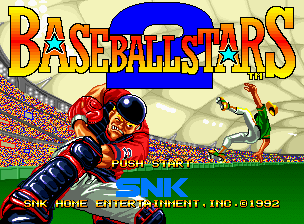 Baseball Stars 2 — Title screen