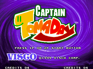 Captain Tomaday — Title screen