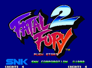 Fatal Fury 2 — Title screen