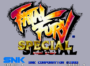 Fatal Fury Special — Title screen