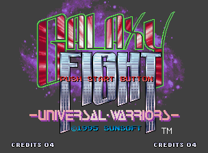 Galaxy Fight: Universal Warriors — Title screen