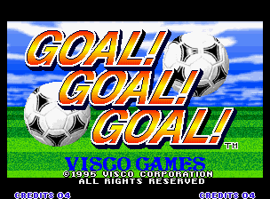 Goal! Goal! Goal! — Title screen