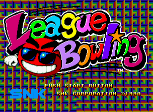 League Bowling — Title screen