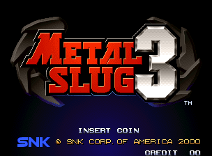 Metal Slug 3 — Title screen