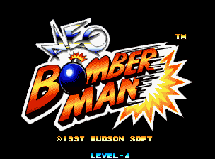 Neo Bomberman — Title screen