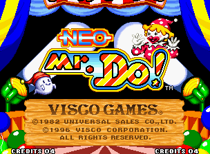 Neo Mr. Do! — Title screen