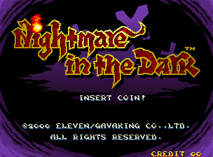 Nightmare in the Dark — Title screen