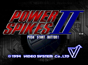Power Spikes II — Title screen