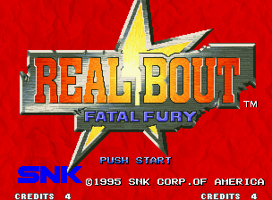 Real Bout Fatal Fury — Title screen