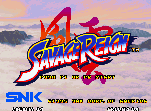 Savage Reign — Title screen