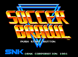 Soccer Brawl — Title screen
