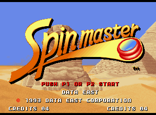Spin Master — Title screen