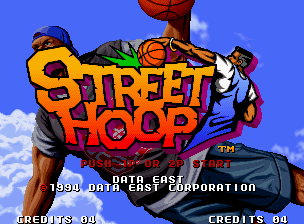 Street Hoop — Title screen