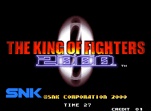The King of Fighters 2000 — Title screen