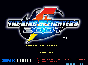 The King of Fighters 2001 — Title screen
