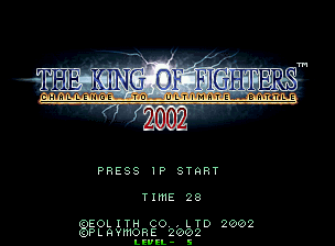 The King of Fighters 2002 — Title screen