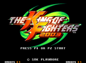 The King of Fighters 2003 — Title screen