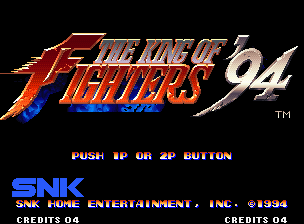 The King of Fighters '94 — Title screen